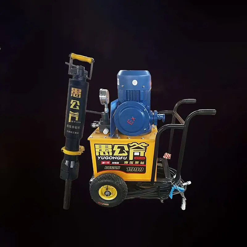 Rock splitting machine